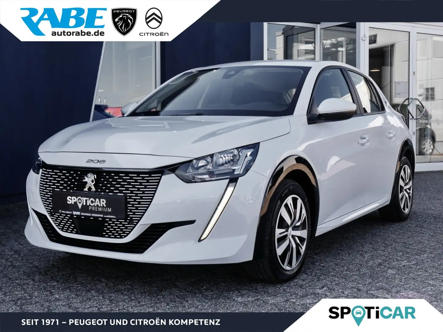 Peugeot 208 -e Active 136 Connect-Box+Klimaautomatik+DAB Blanc - 1