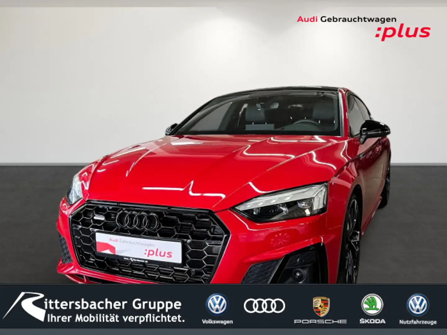 Audi A5 45 TFSI quattro s-line Navi PANO AH Rot - 1