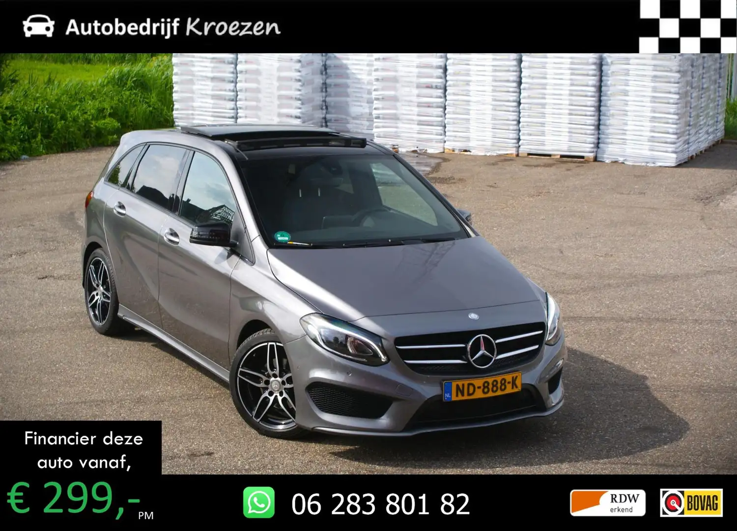 Mercedes-Benz B 180 ///AMG | Pano | Org NL | Prijs Incl BTW | Night Pa Gris - 1