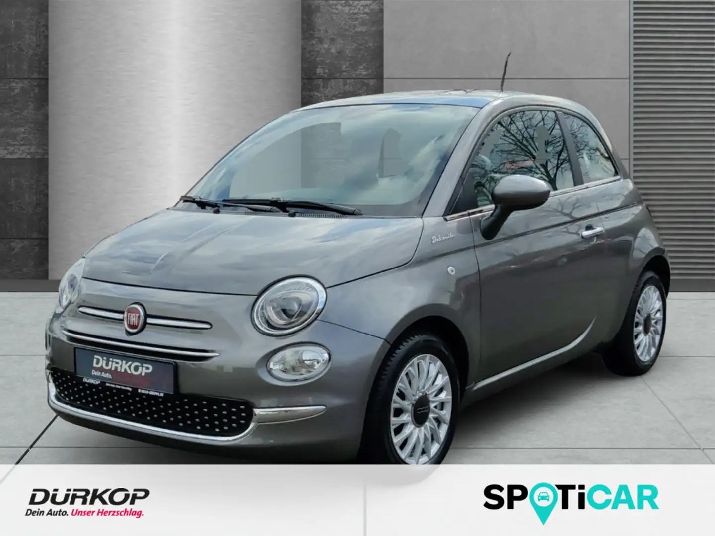 Fiat 500 1.0 Mild Hybrid Dolcevita Panoramadach PDC Grijs - 1