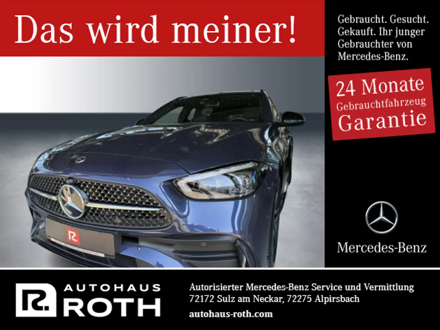 Mercedes-Benz C 180 C 180 T Edition AMG Night Digital Light Distr. Blau - 1