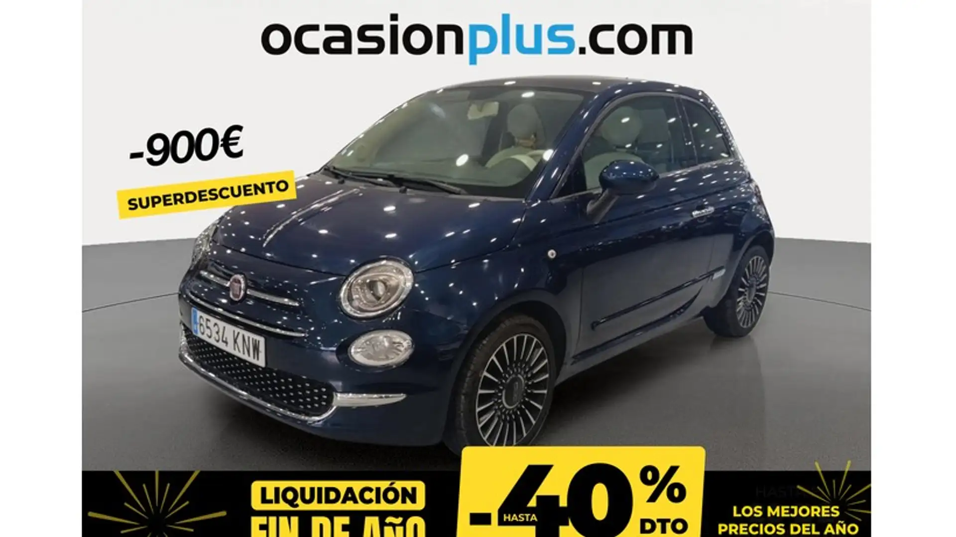 Fiat 500 1.2 Lounge Bleu - 1