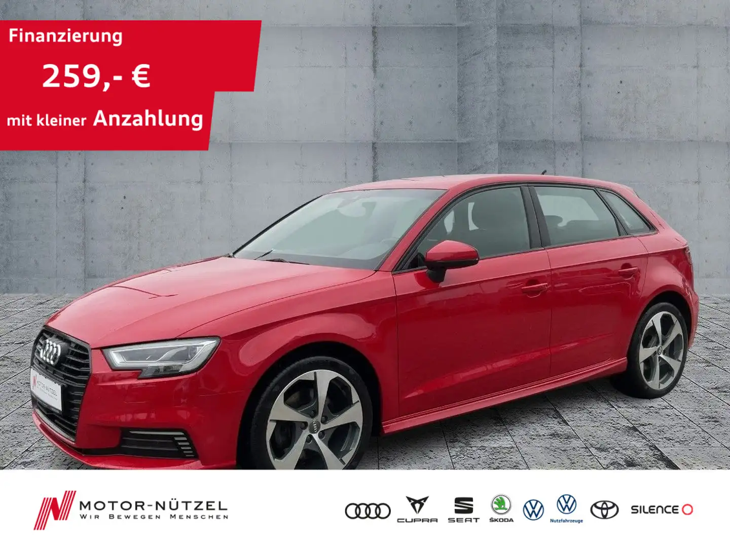 Audi A3 e-tron 40 SPORT S-LINE LED+NAV+SHZ Rot - 1