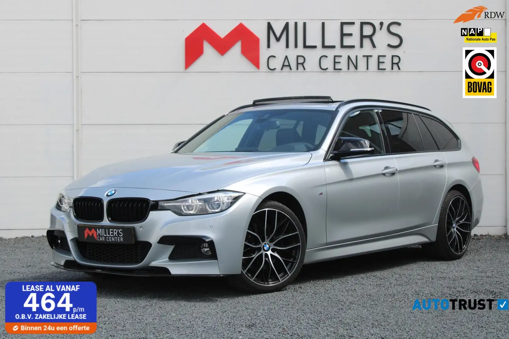 BMW 330 3-serie Touring 330i xDrive M Sport Headup Pano Me Zilver - 1