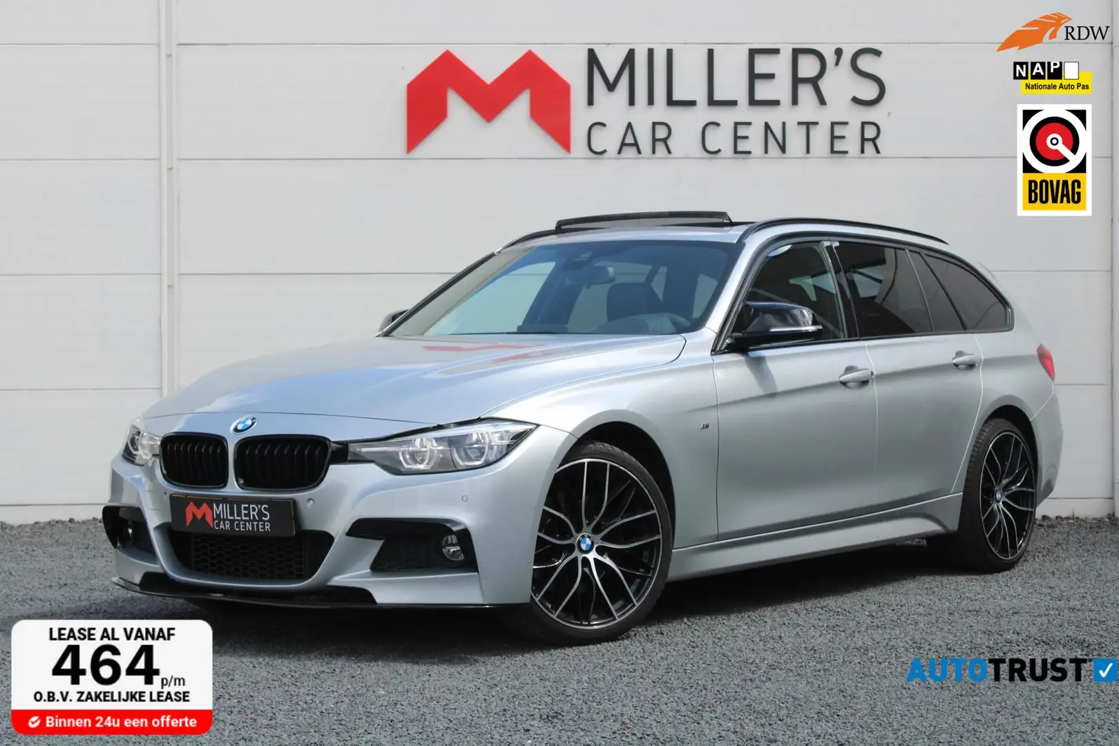 BMW 330 3-serie Touring 330i xDrive M Sport Headup Pano Me Argintiu - 1