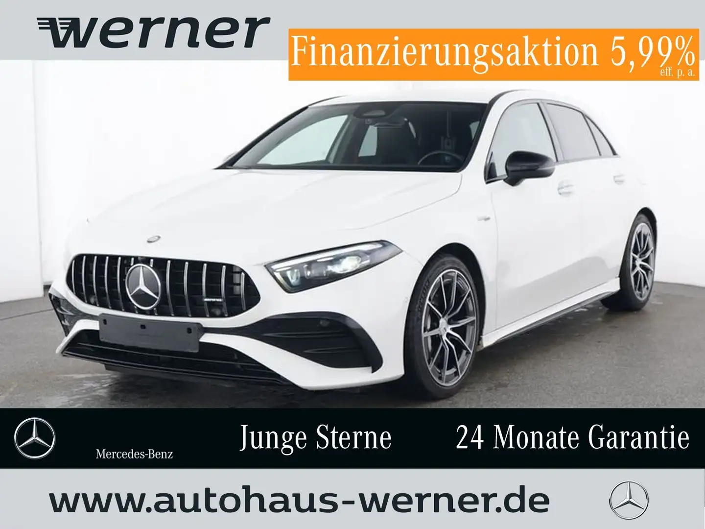 Mercedes-Benz A 35 AMG Mercedes-AMG A 35 4M NIGHT MBEAM KEYLG WDGS TOTW Blanc - 1