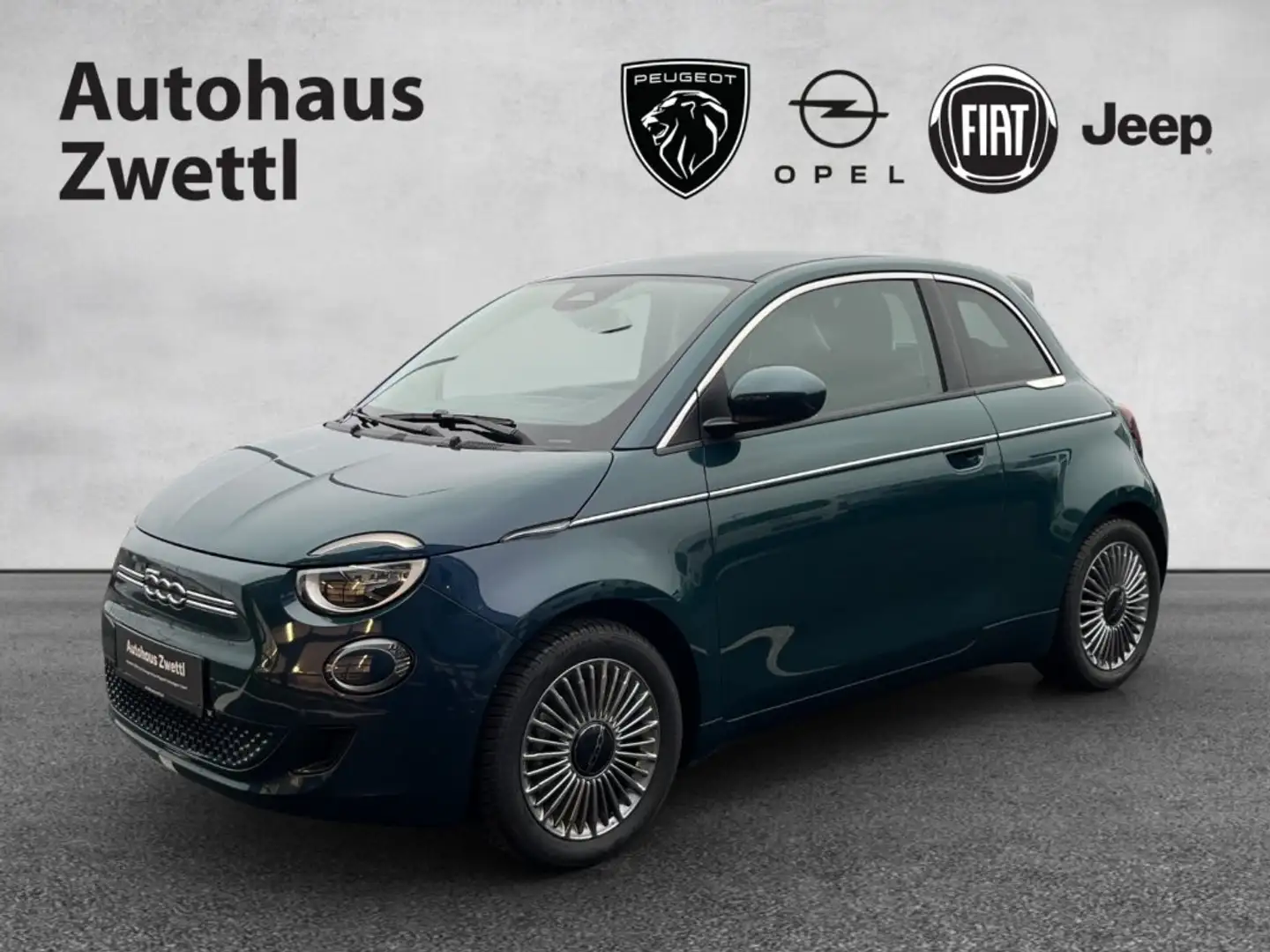 Fiat 500 Elektro 3+1 42 KWh Grün - 1