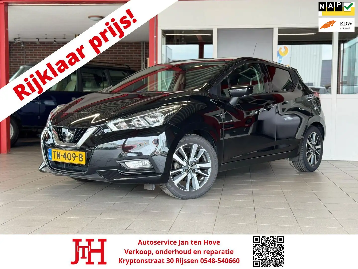 Nissan Micra 0.9 IG-T N-Connecta*360 Camera*Cruise Control*Clim Zwart - 1