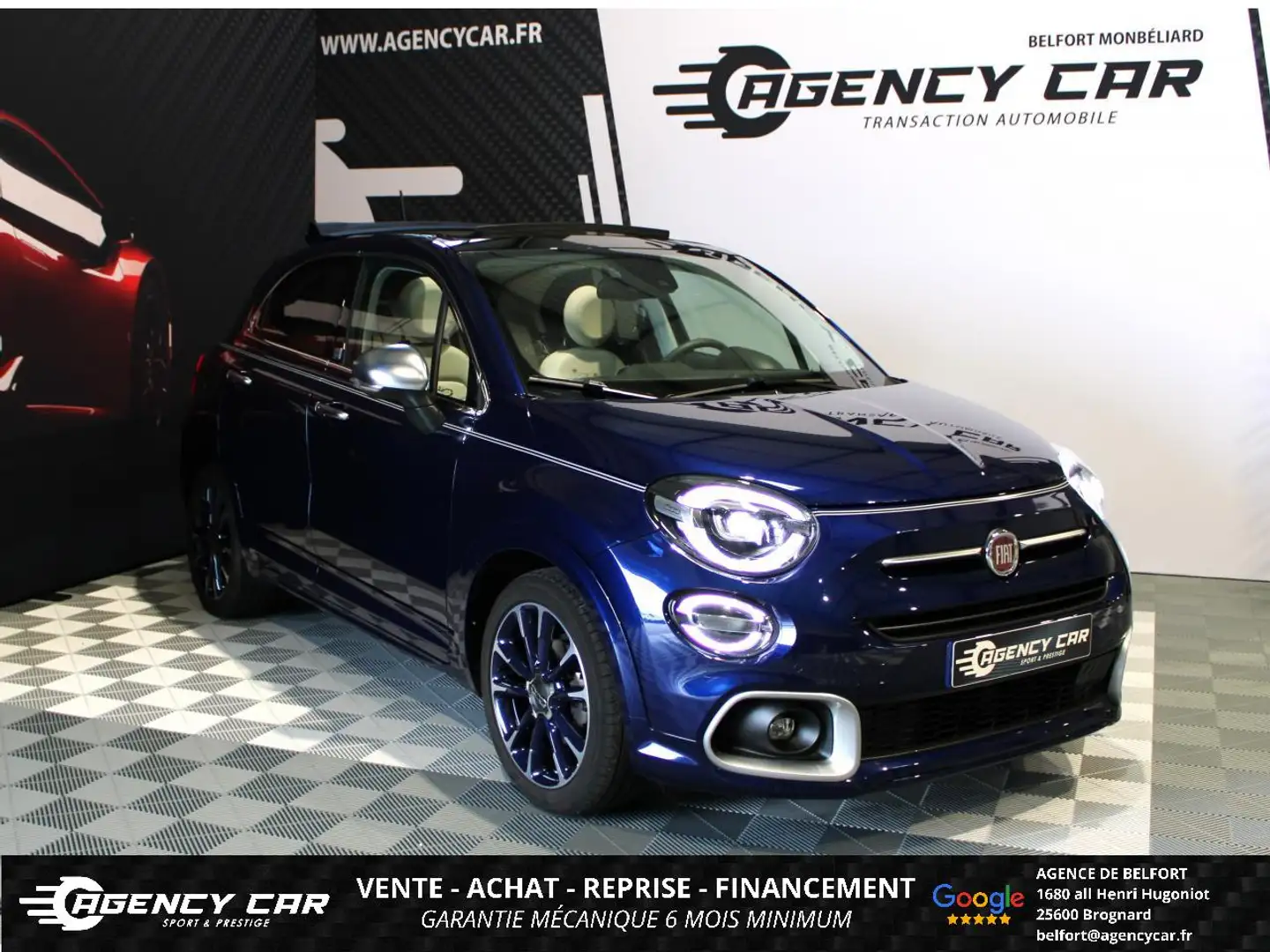Fiat 500 X Découvrable 1.0 FireFly Turbo 120 cv Yacht Club Capri  série spéciale limit\u0026a Blau - 1