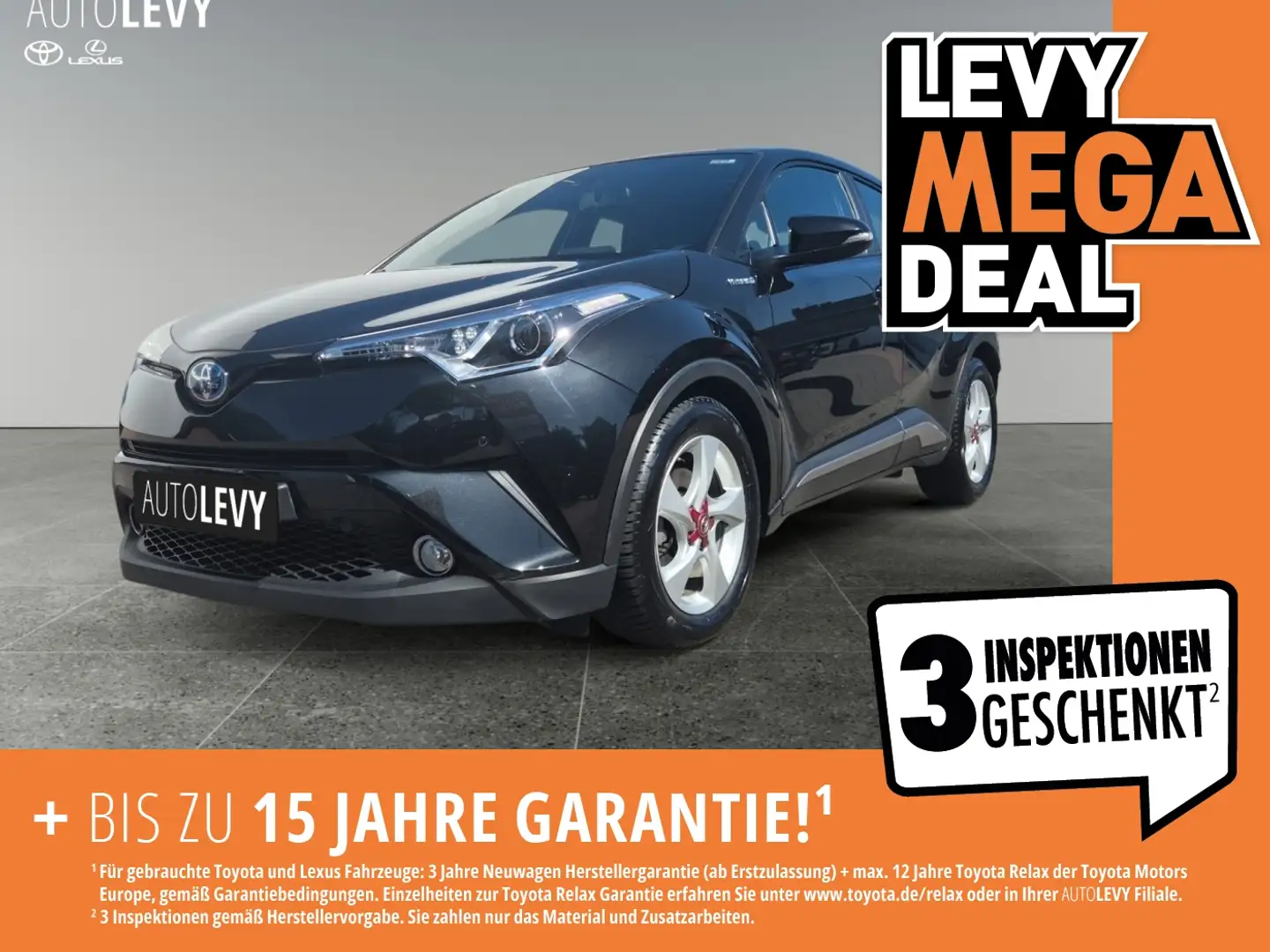 Toyota C-HR 1.8 Flow FLA SpurH LM KeyLess KlimaA Navi Чёрный - 1