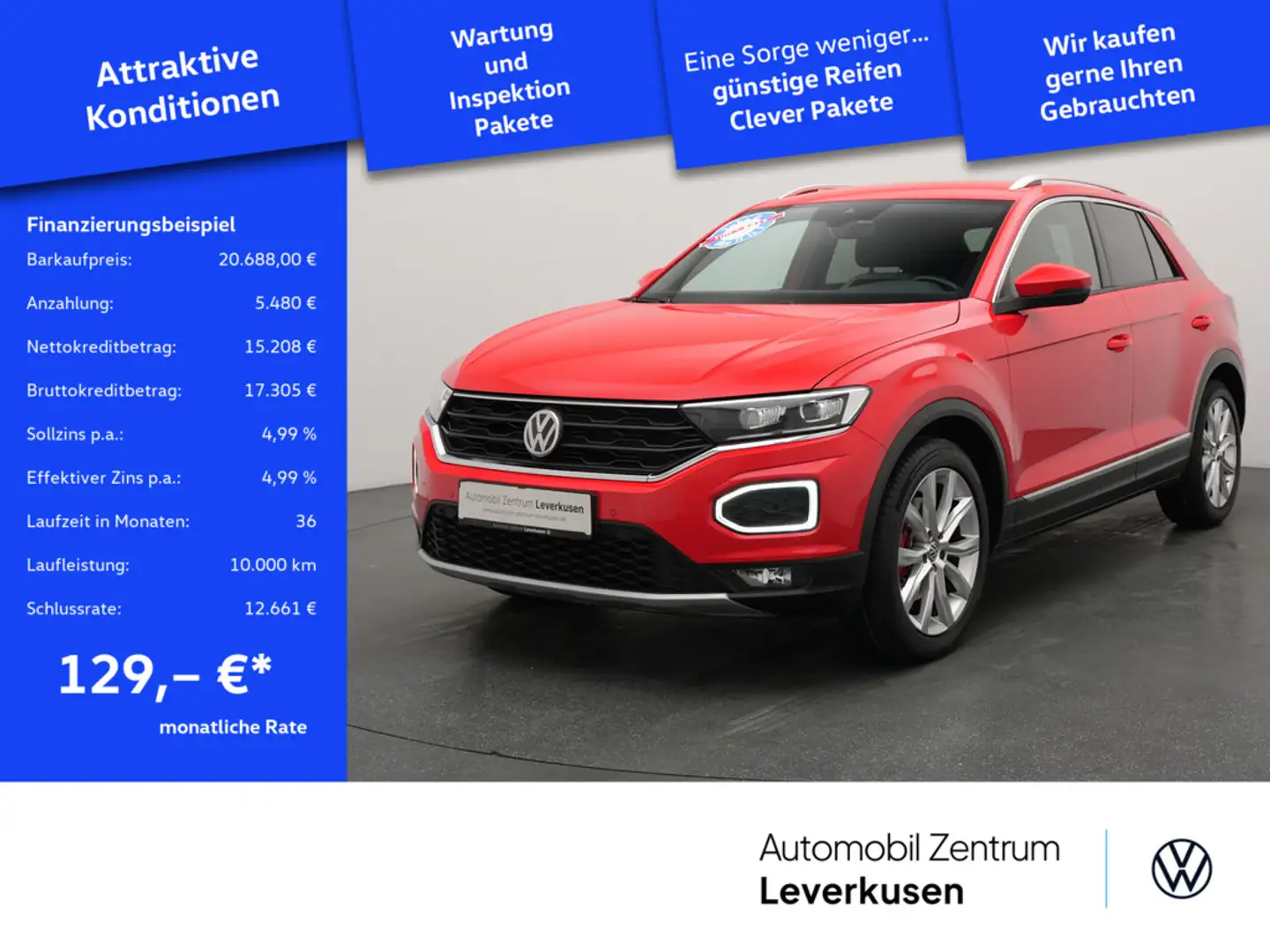 Volkswagen T-Roc Sport 4MOTION DSG CARPLAY PDC NAVI ACC Schwarz - 1