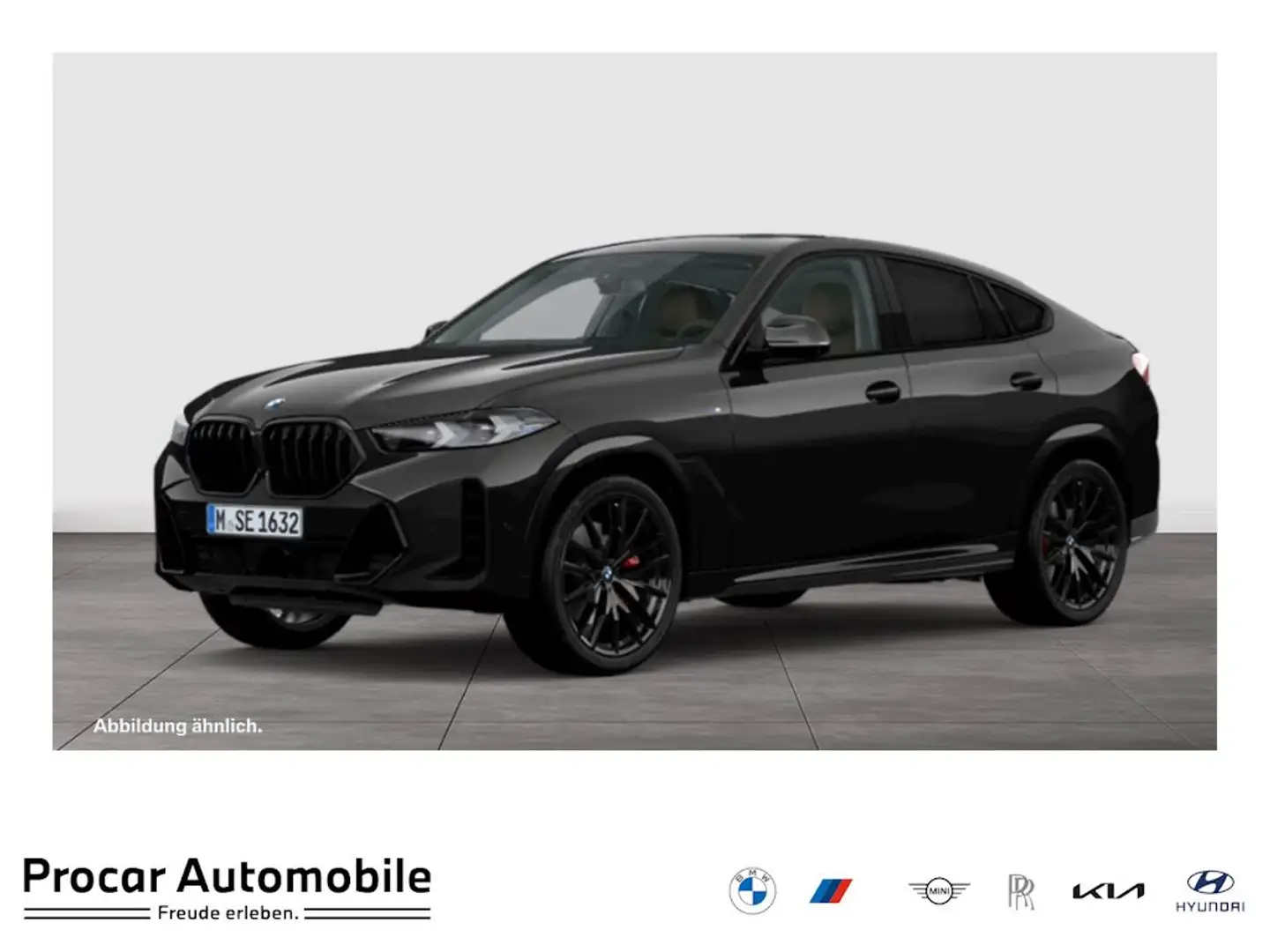 BMW X6 xDrive40d M Sport Pro Pano AHK ACC 360° 22"LM KFZ Schwarz - 1