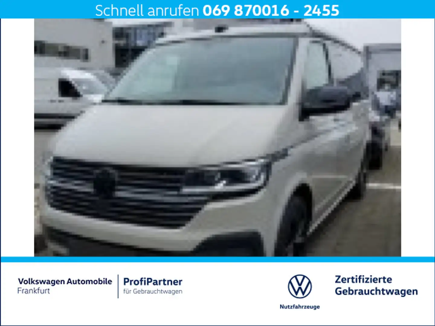 Volkswagen T6.1 California Beach 2.0 TDI DSG LED DAB+ Grau - 1