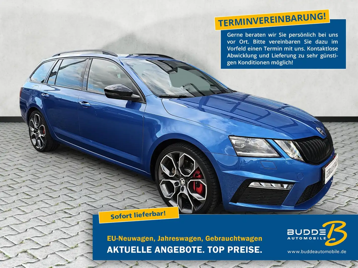 Skoda Octavia Combi TSI DSG RS ACC Kessy Pano Kamera Bleu - 1
