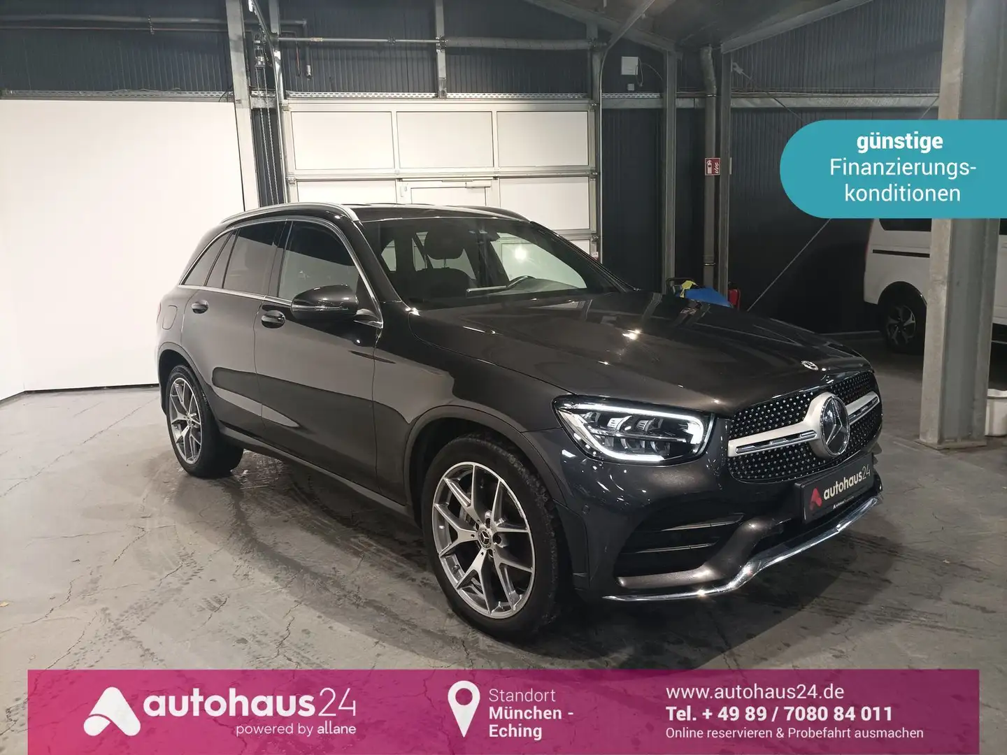 Mercedes-Benz GLC 300 d AMG Line 4Matic LED|Navi|AHK|Kamera Gris - 1