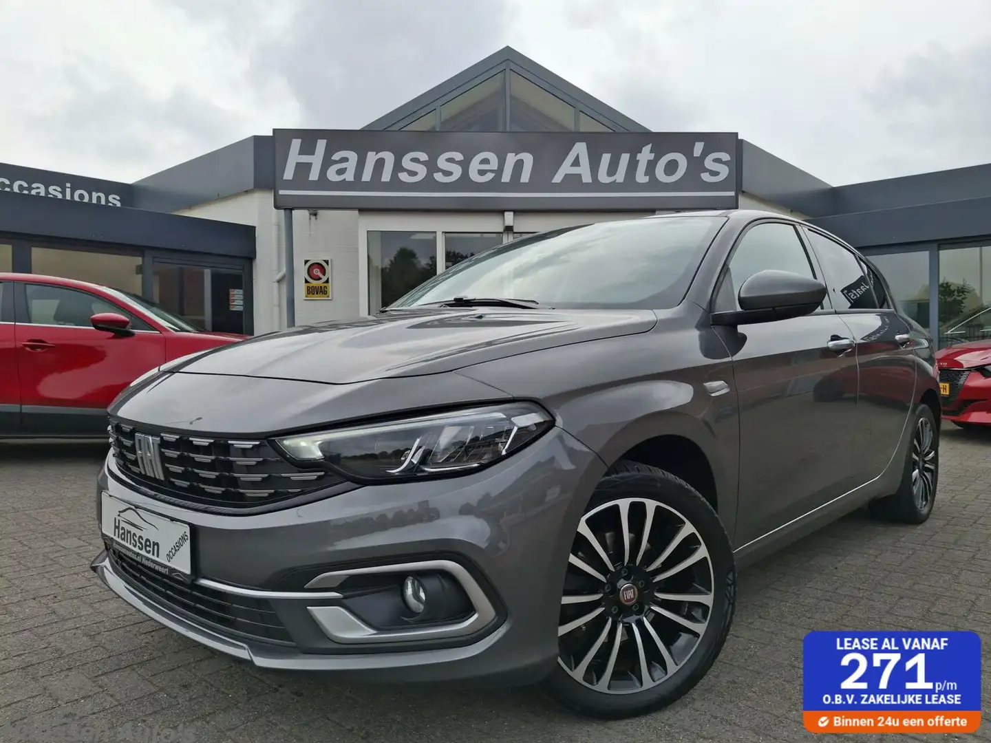 Fiat Tipo ECC Carplay Cruise LM Grijs - 1