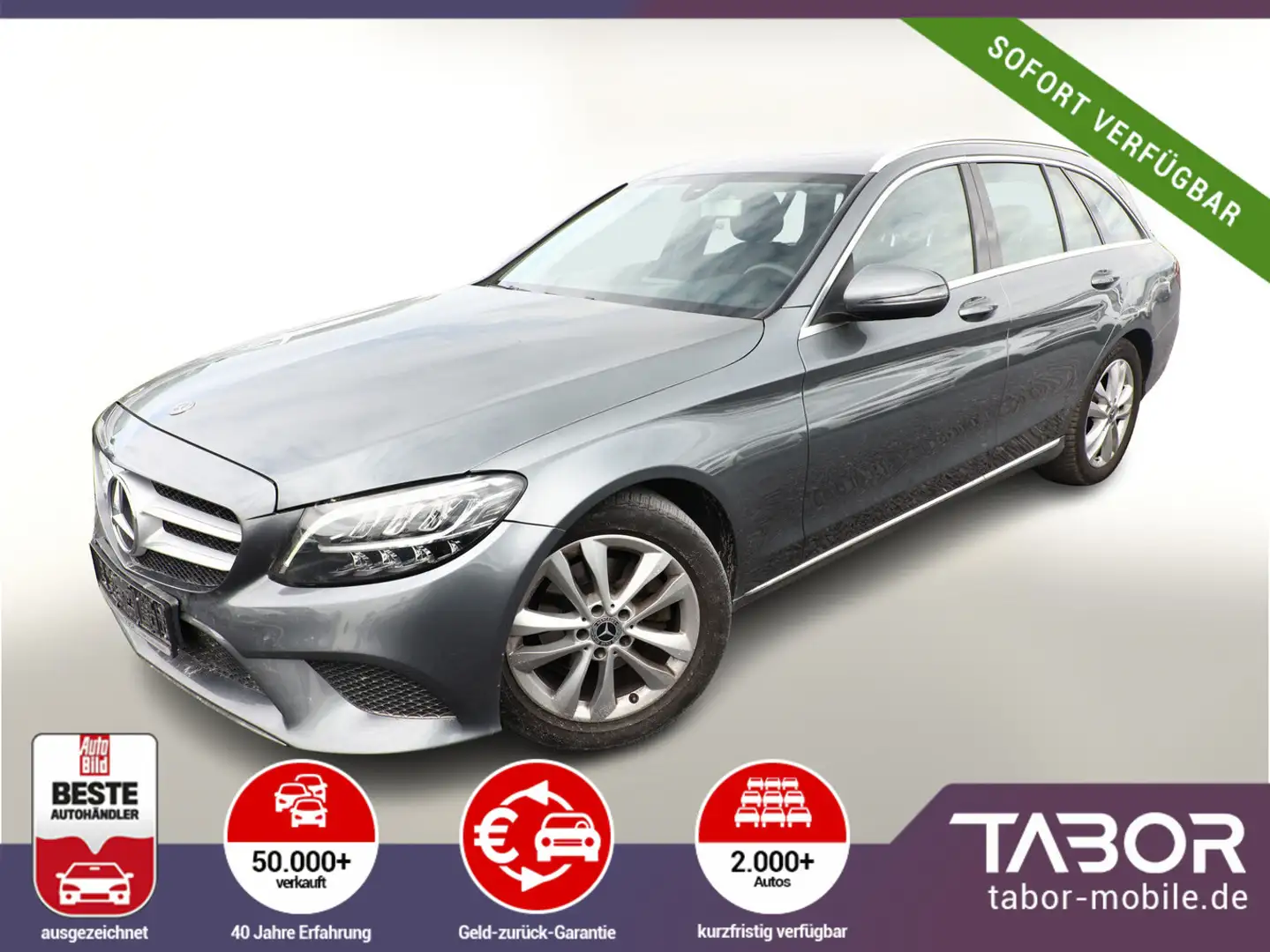 Mercedes-Benz C 220 C 220d T Sport Avantgarde LED Nav EHK Kam 17Z Grau - 1