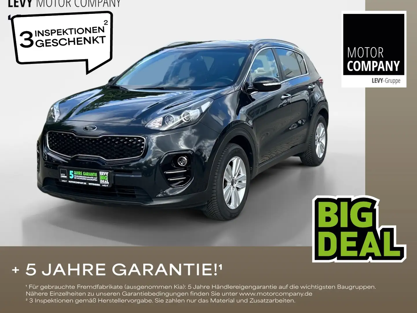 Kia Sportage 1.7 CRDi Dream Team FLA 4xSHZ Leder LM Чёрный - 1