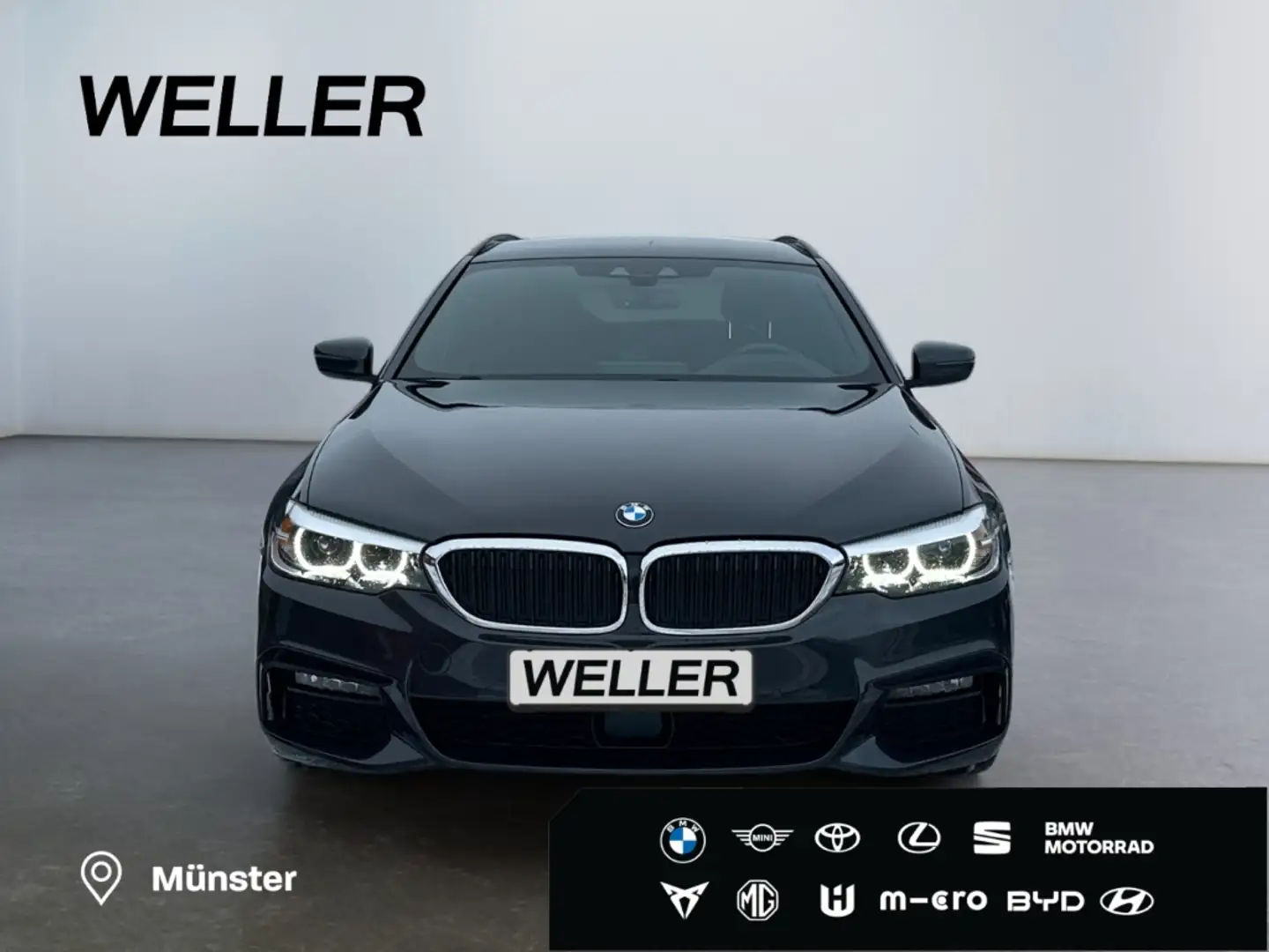 BMW 520 d Touring M Sport *LED*HUD*Luftfeder*AHK*Live* Grau - 2