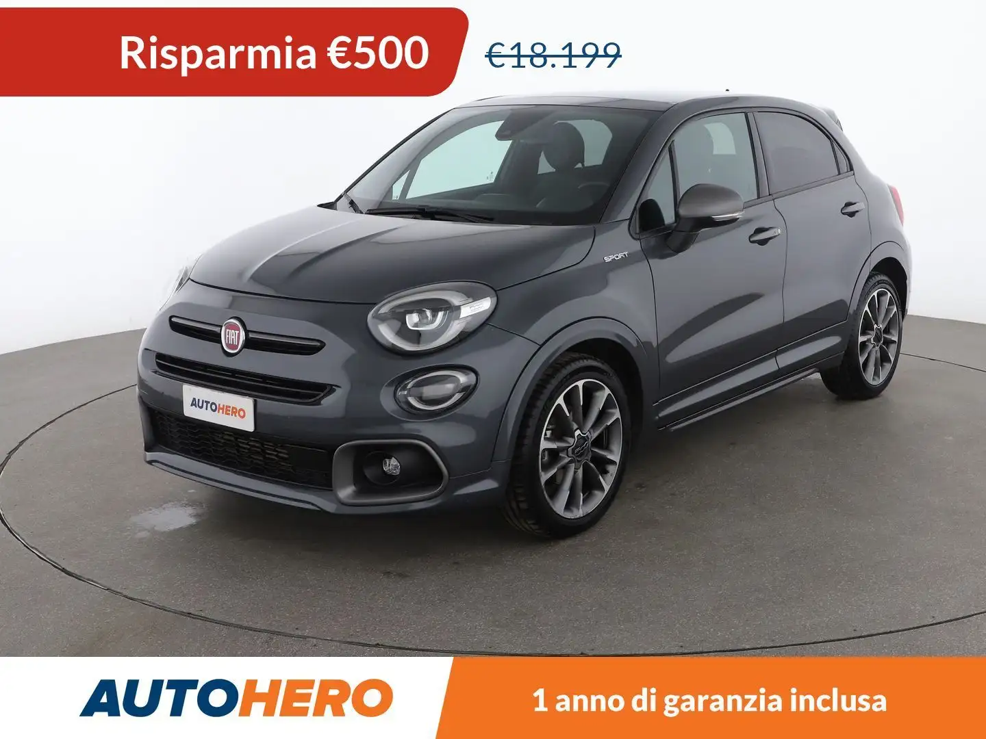 Fiat 500X 1.6 JTDM Sport 120 CV Grigio - 1