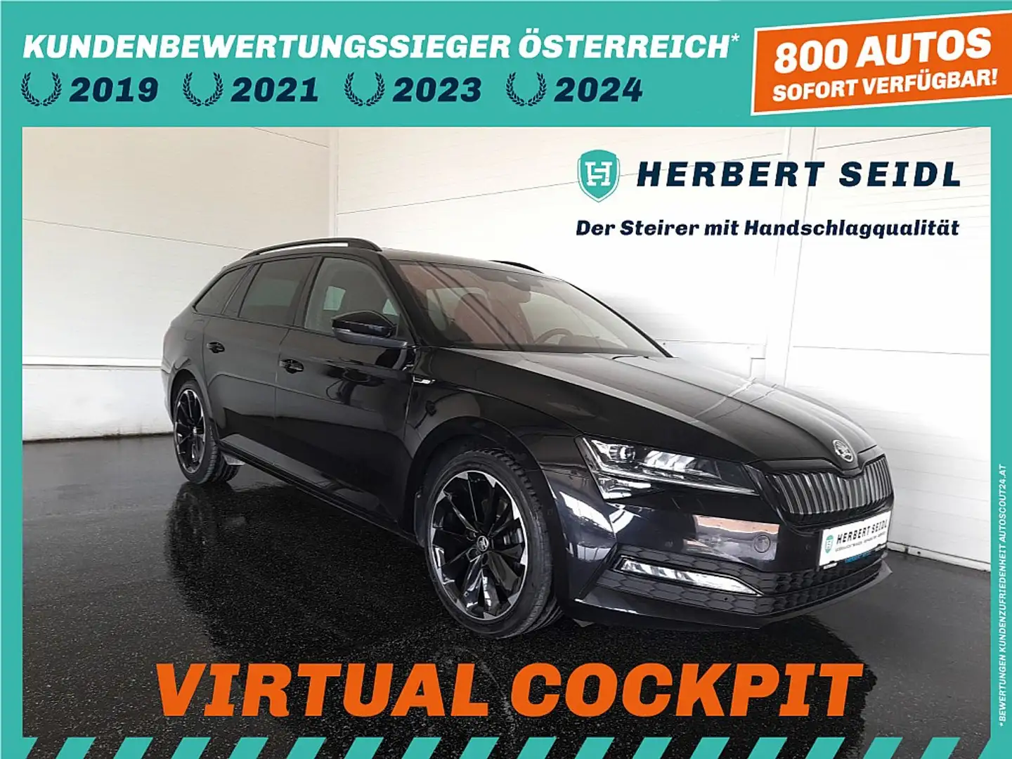 Skoda Superb Kombi SPORTLINE IV 156/218 DSG *SKY / STANDHZG ... Schwarz - 1