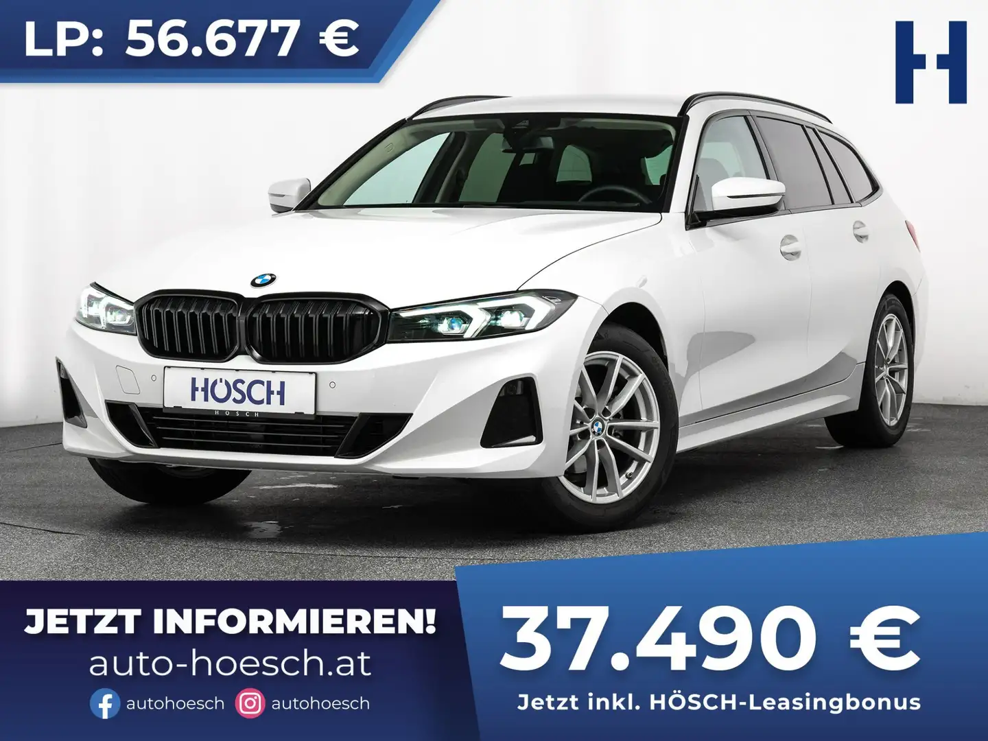 BMW 318 i Touring LIVE PROF HEAD-UP ASSISTANT Weiß - 1