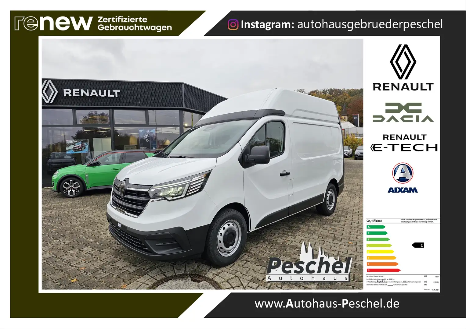 Renault Trafic L1H2 2,8t Komfort Weiß - 1