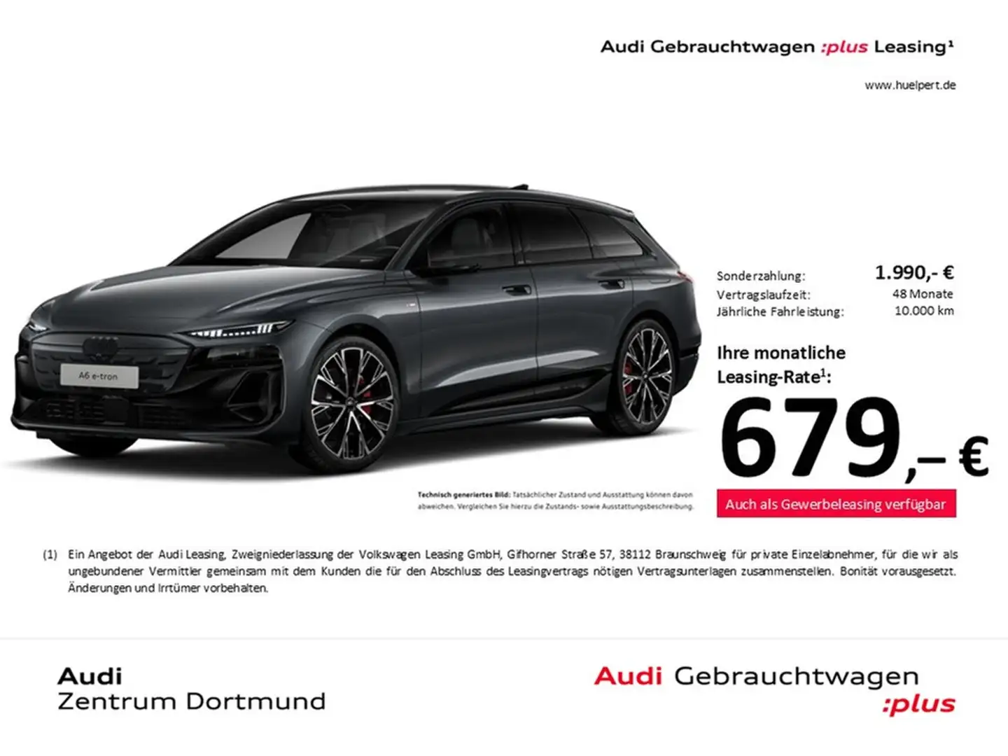 Audi A6 e-tron Avant quattro S LINE PANO B&O AHK LM21 Grau - 1