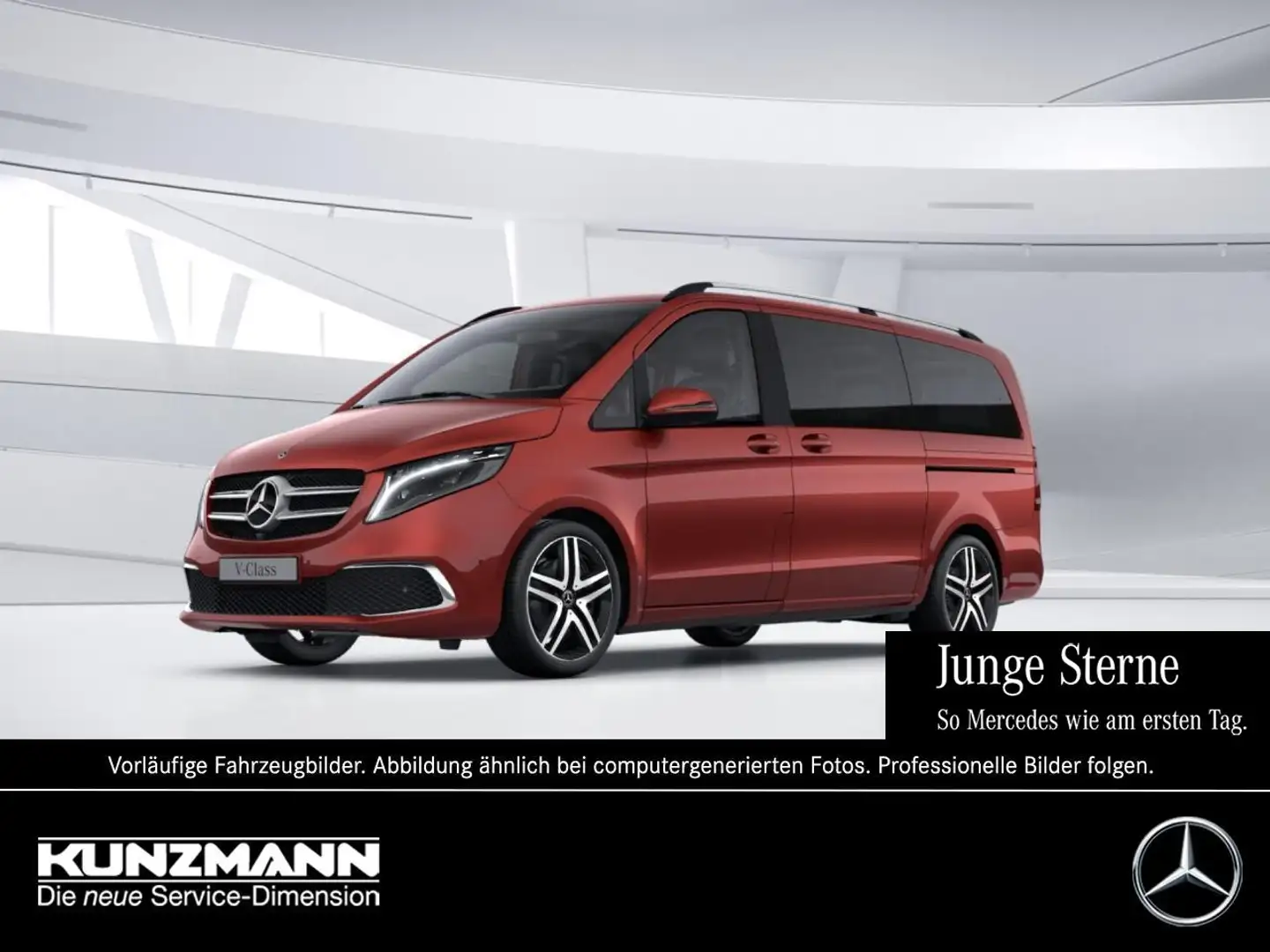 Mercedes-Benz V 300 d Avantgarde Edition Lang Distronic 360 AHK Rot - 1