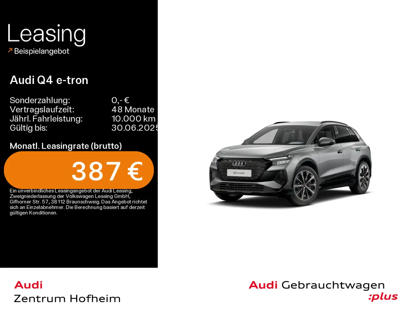 Audi Q4 e-tron 45 S line*LED*Virtual*Navi+*Kamera*Spo Grigio - 1