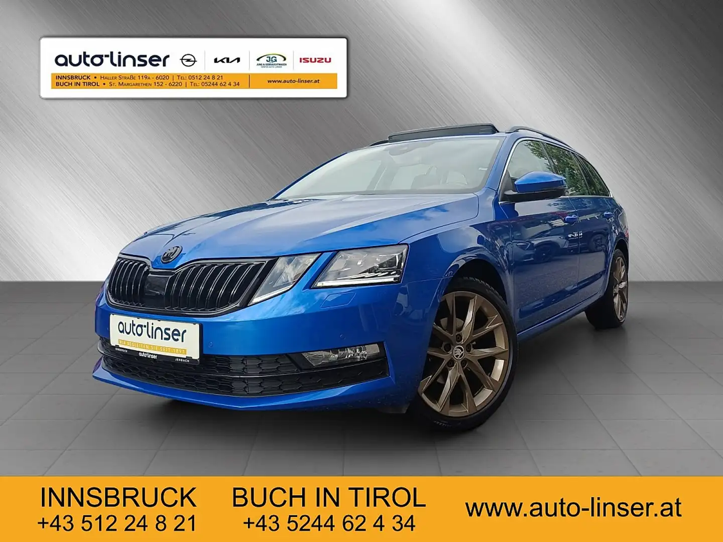 Skoda Octavia Combi 1,6 TDI Style Limited DSG Blau - 1