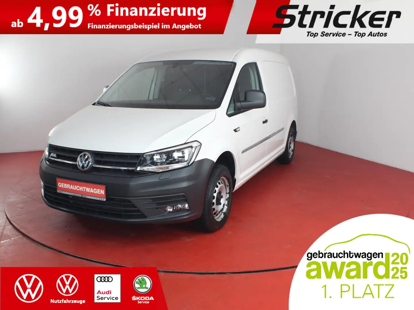 Volkswagen Caddy Abt-e Kasten 178,-ohne Anzahlung Klima Sitzheizun Wit - 1
