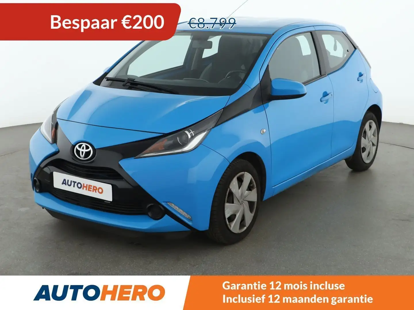 Toyota Aygo 1.0 X-Cite Bleu 3 Jaune Fizz Bleu - 1