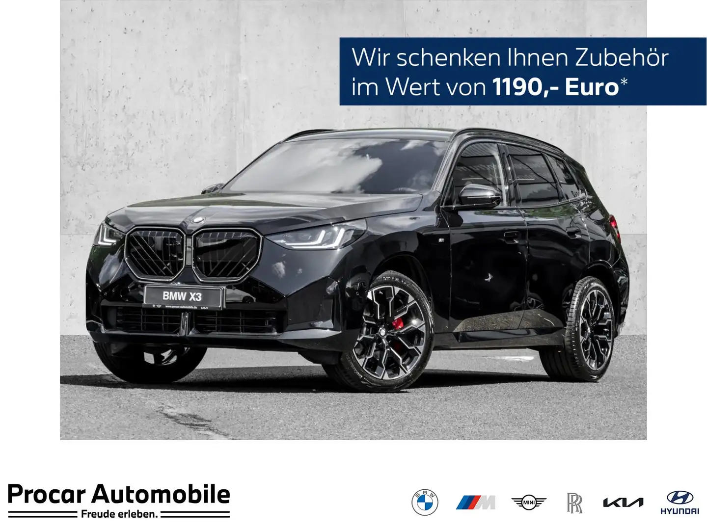 BMW X3 20d xDrive M Sport PANO ACC AHK 360°KAM RFK Schwarz - 1