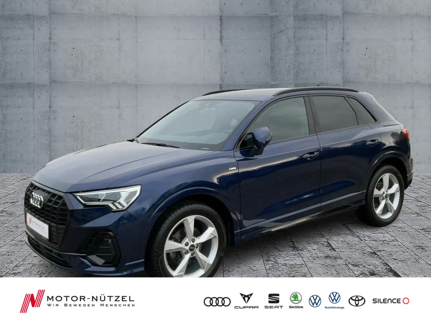 Audi Q3 35 TDI S-TR S-LINE 5JG+LED+NAV+AHK+ACC+SHZ+19 Blau - 1