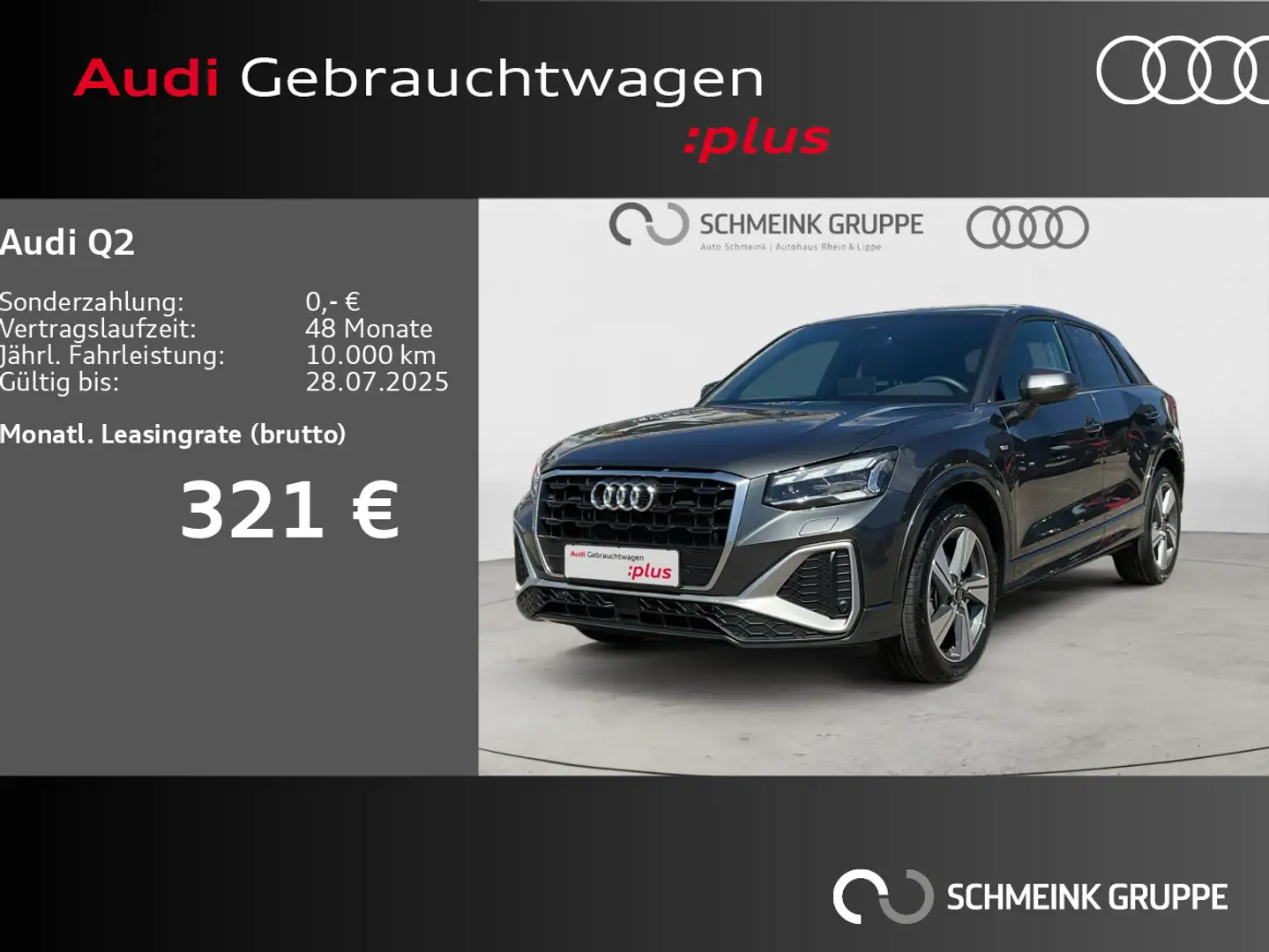 Audi Q2 35 TFSI S-tronic S line Matrix AHK Carplay Grau - 1