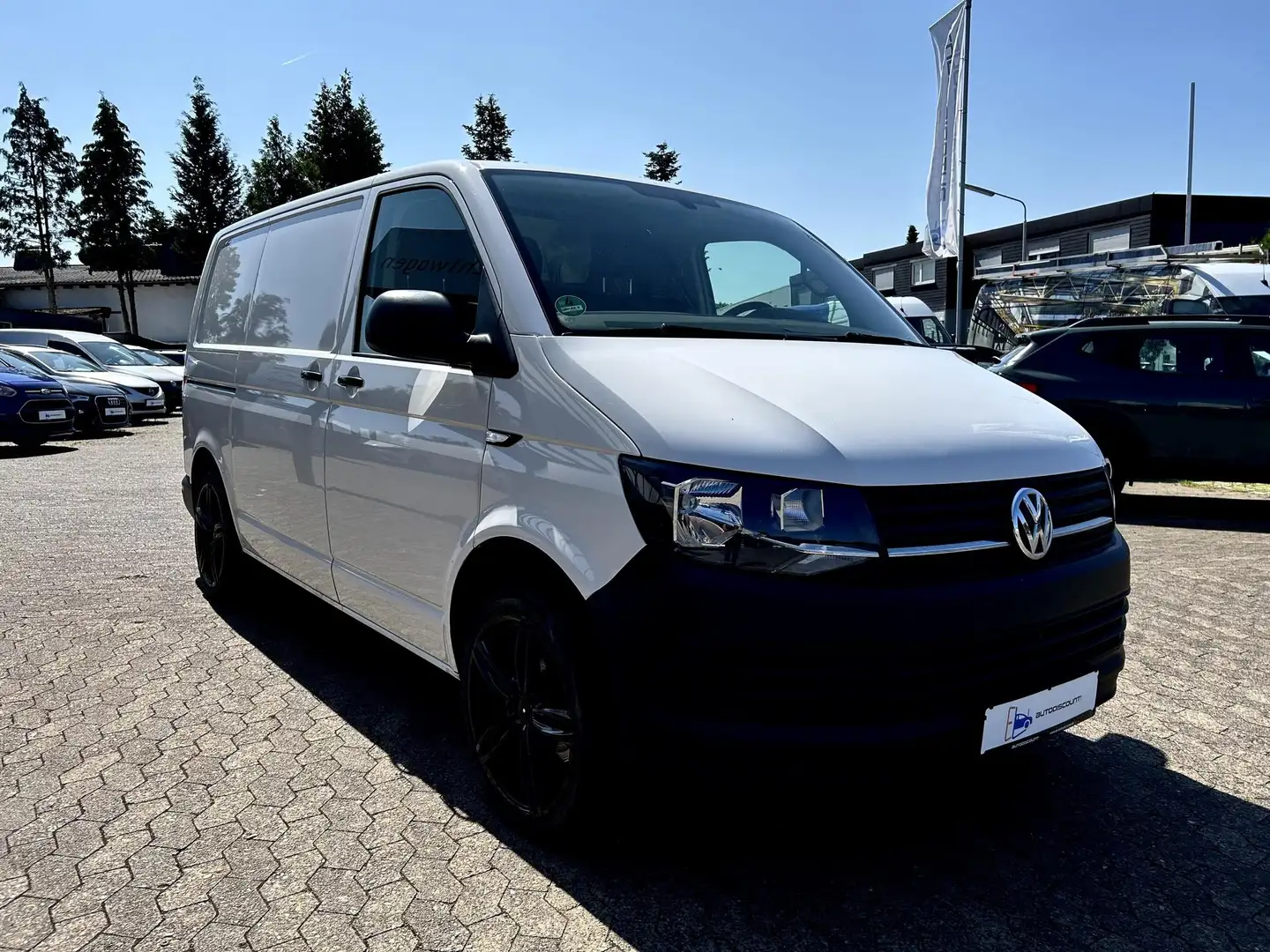 Volkswagen T6 Transporter 2.0 TDI Kasten Klima 1.Hand NAVI 19" ALU 110 kW... Blanc - 1
