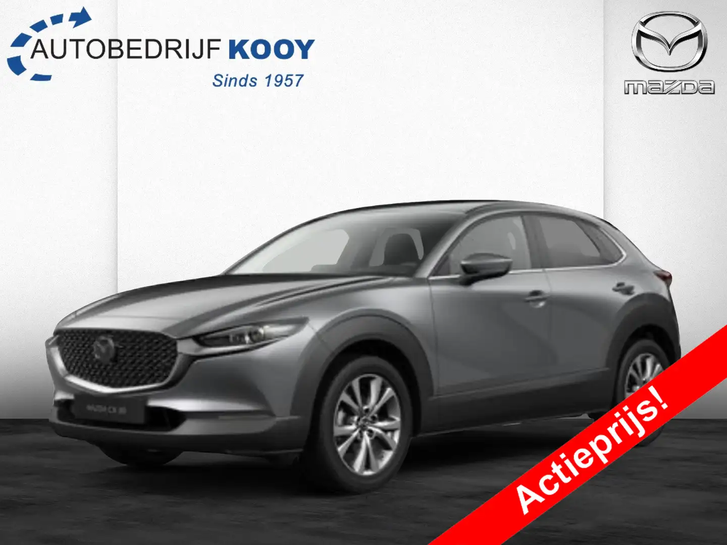 Mazda CX-30 2.0 eSkyActiv-X Takumi - zwart leder Gri - 1