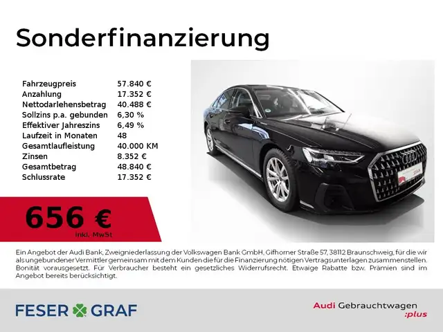 2024 Audi A8 in Black for sale