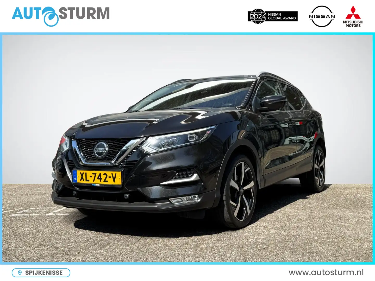 Nissan Qashqai 1.3 DIG-T Tekna | Trekhaak | Apple Carplay/Android Zwart - 1