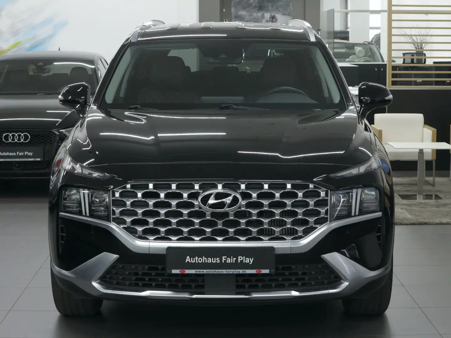Hyundai SANTA FE Aut. 4WD NAVI/LEDER/ACC /LED/U-FREI! Noir - 2