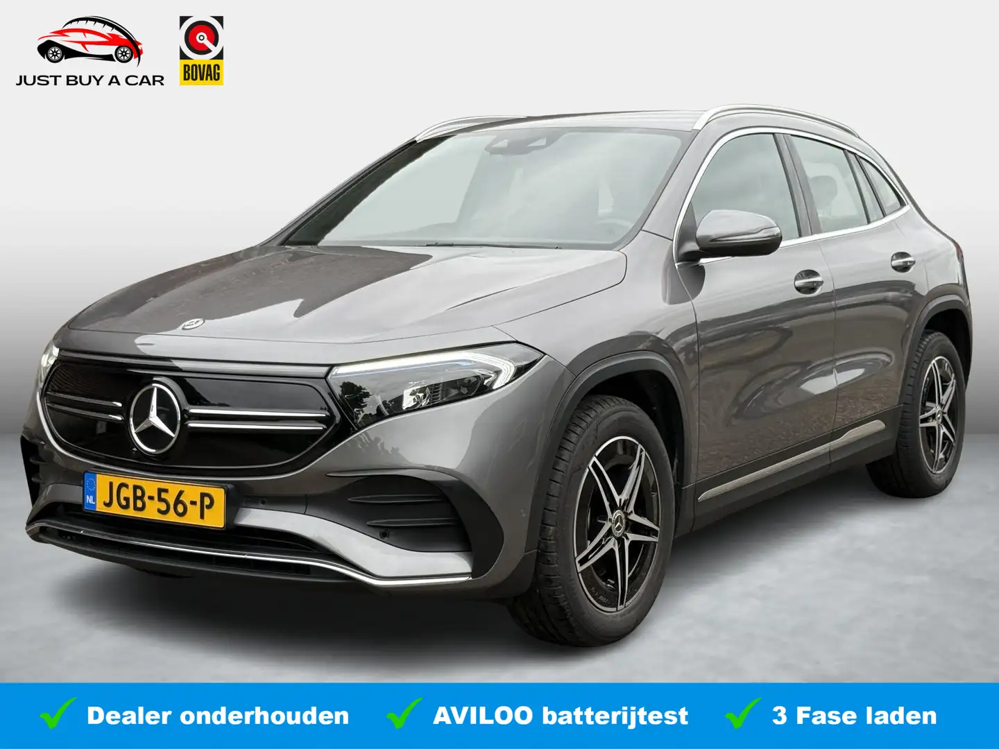 Mercedes-Benz EQA 300 4MATIC AMG Line 71 kWh SoH 97% / 3 Fase / Warmtepo Gris - 1