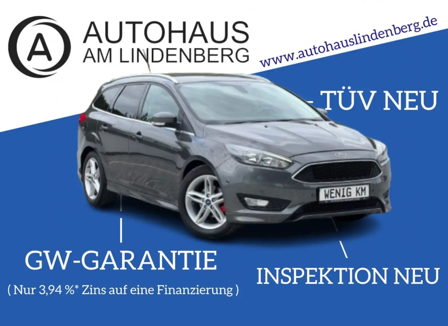 Ford Focus Turnier ST Titanium*84.000KM*NAVI*SHZ*PARK Grau - 1