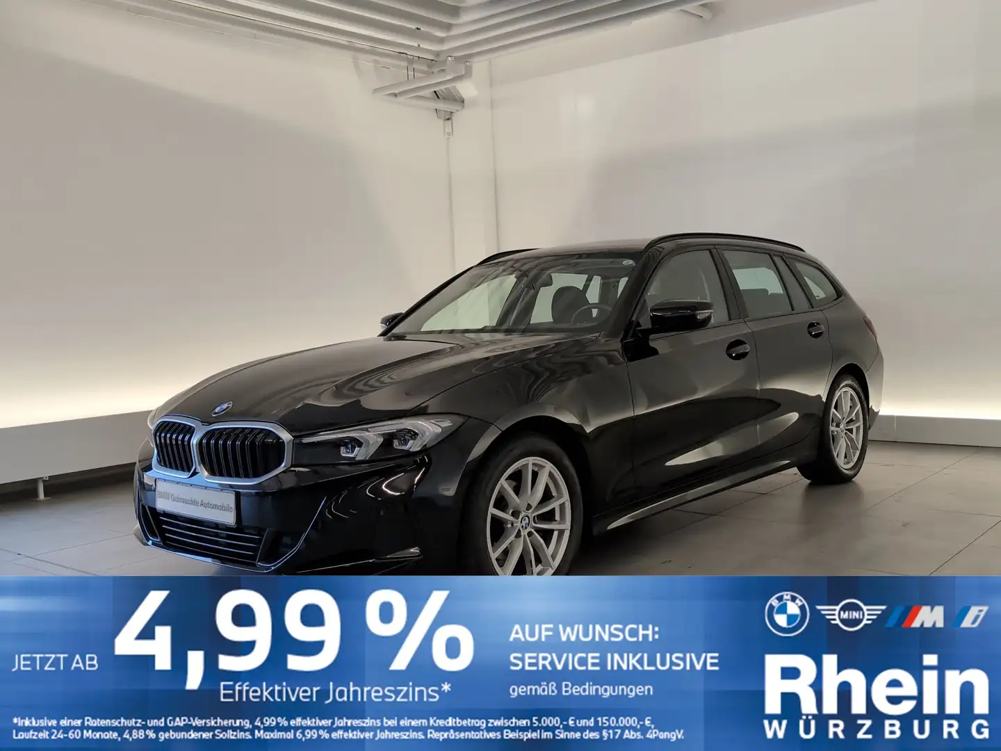 BMW 318 i Tour Navi/LED/SHZ/PDCvo+hi/Sport-LR/DAB DAB/SHZ/ Schwarz - 1