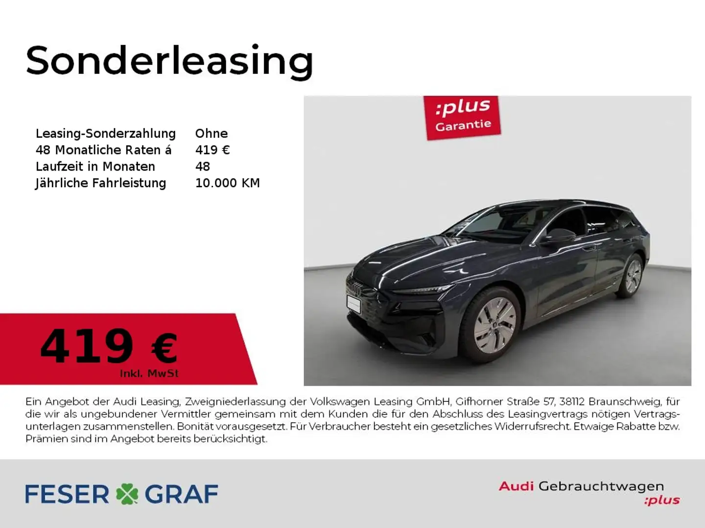 Audi A6 Avant e-tron Matrix/AHK/0,25% Versteuerung Grau - 1
