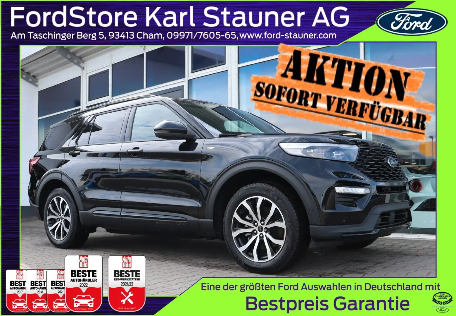 Ford Explorer ST-Line PHEV 3.0 ALLRAD 7-Sitze AHK Schwarz - 1
