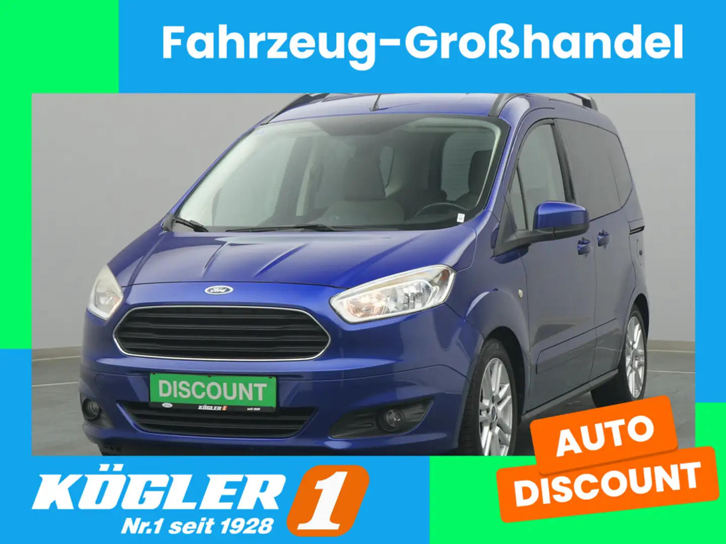 Ford Tourneo Courier Titanium 100PS/Audio&Klima-P. Bleu - 1