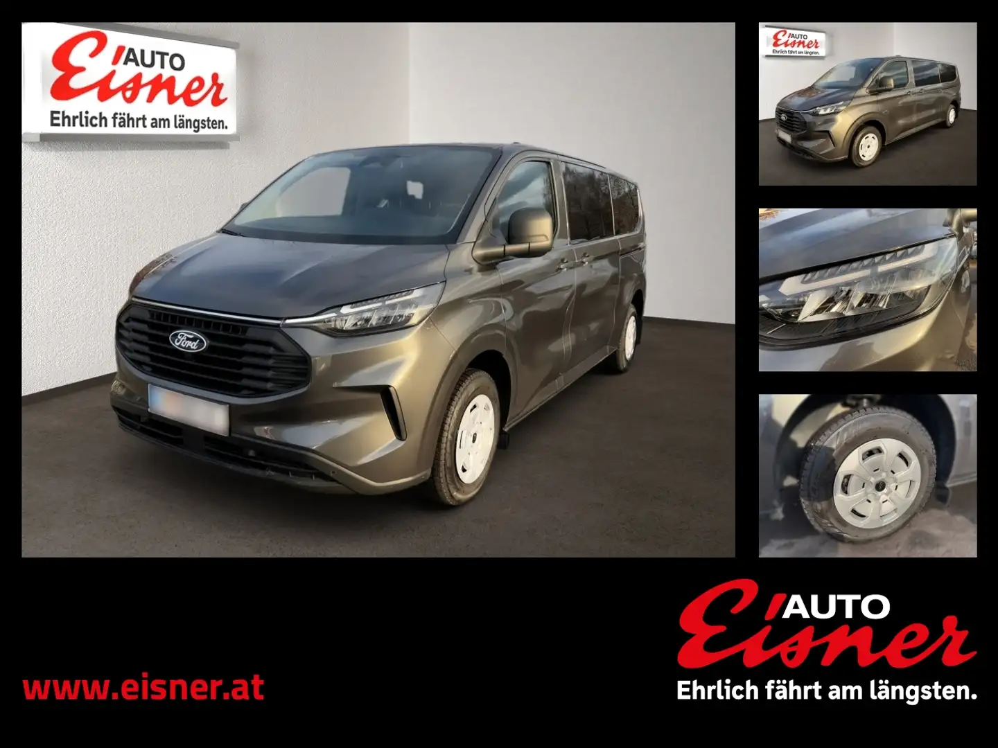 Ford Transit Custom Variobus 20 TD Top Aussattung Grau - 1