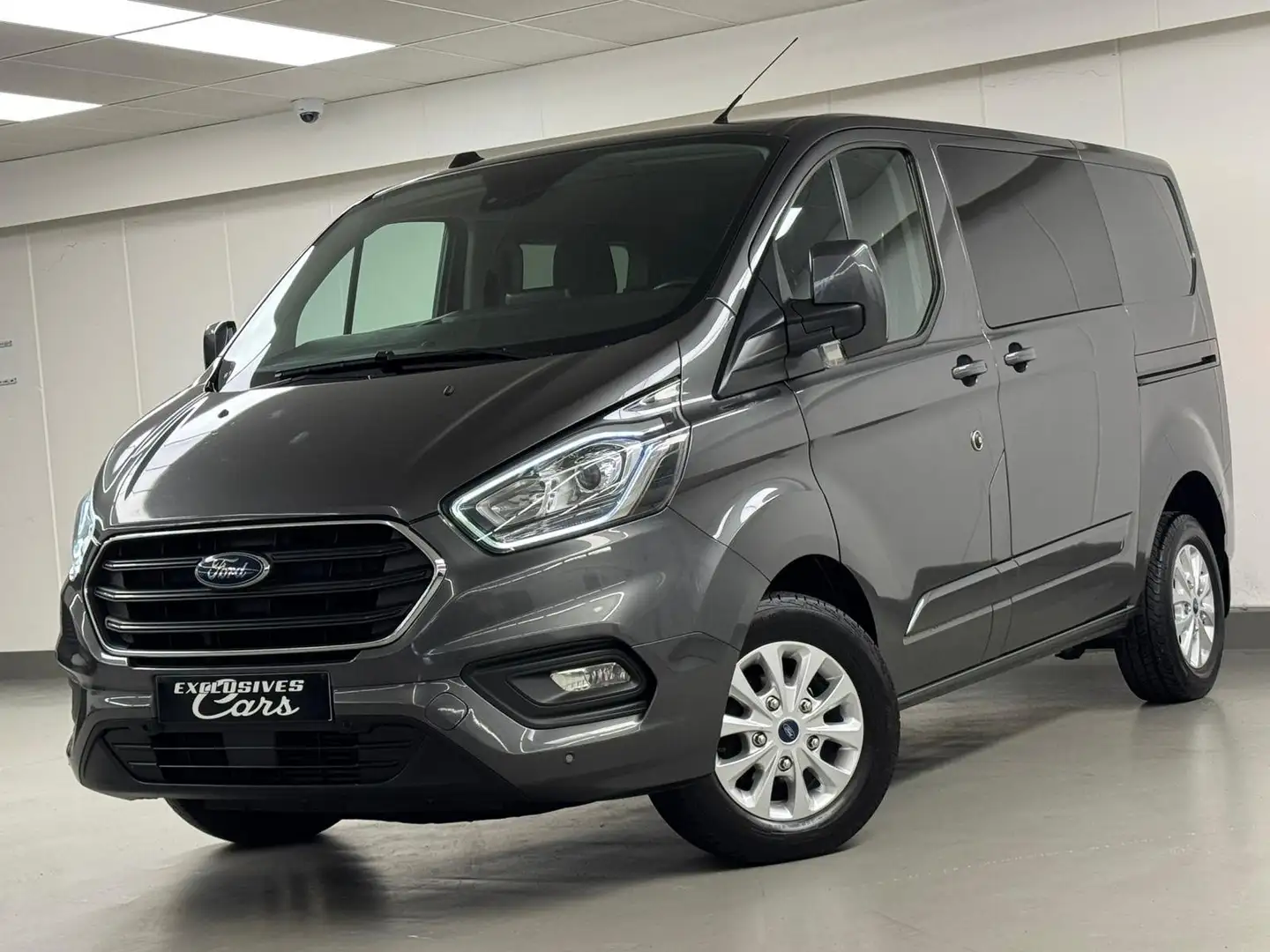 Ford Transit Custom 2.0TDCI 130CV DOUBLE CABINE 5 PLACES CAMERA GPS Grijs - 1