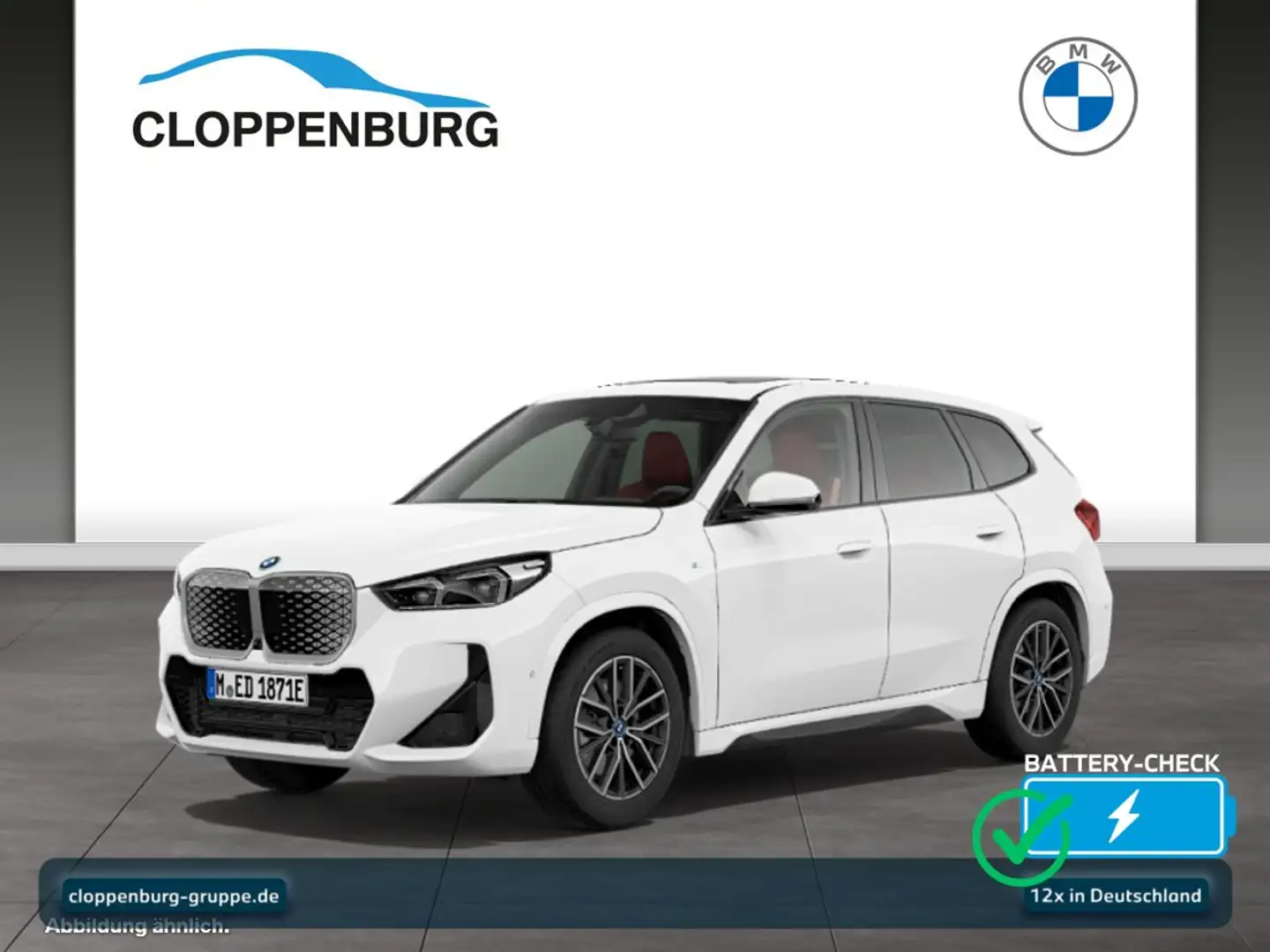 BMW iX1 xDrive30 Head-Up+StHz+StKlima+Navi+Pano+SHZ Weiß - 1